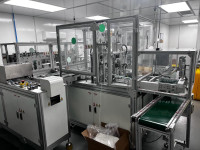 Mask Manufacturing Set-Up (Machine + [moveable] Cleanroom)