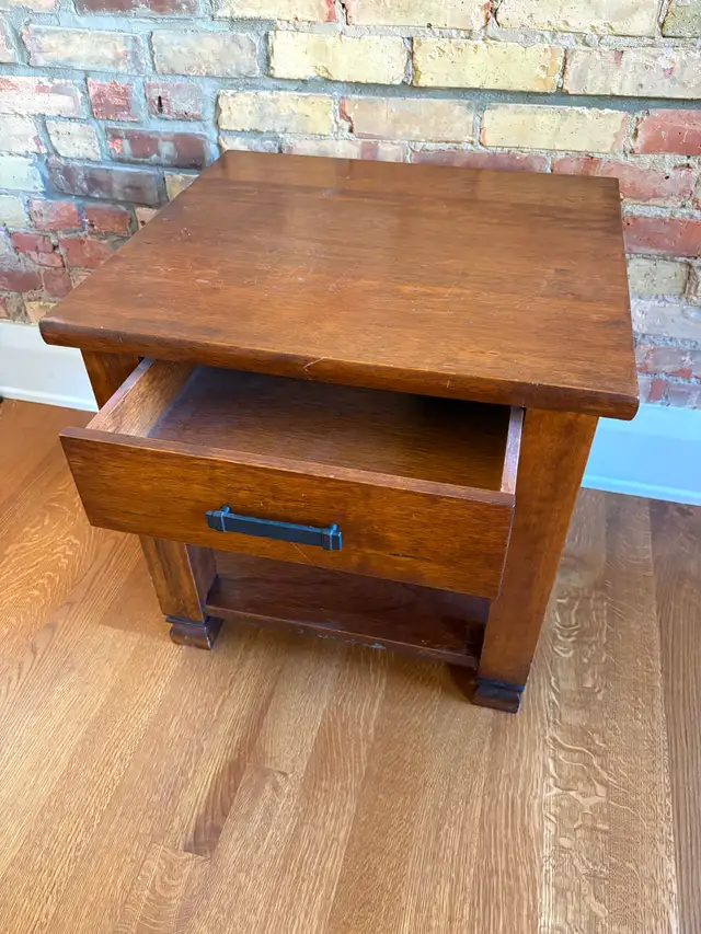 Vintage Pottery Barn Living Room Table Set - Rustic Mahogany | Coffee ...