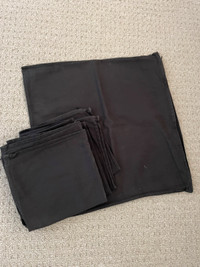 2 Black throw pillow covers 