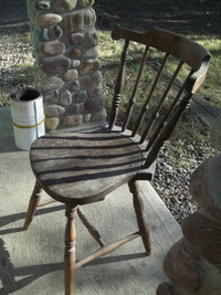 windsor slat back chair antique