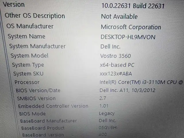 Dell Model 3560436980305594296322