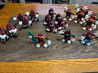 vintage 80s pvc California Grapes action figures, View more