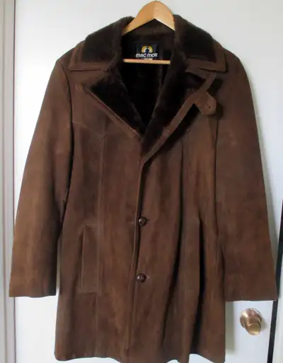 Men’s MAC MOR Vintage Suede Leather Brown Jacket SizeT45, View more