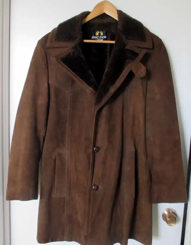 Men’s MAC MOR Vintage Suede Leather Brown Jacket SizeT45 in Men's in City of Toronto - Image 2