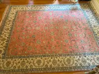 Persian Kashan wool carpet 8 x 10 feet
