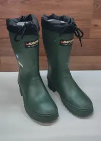 Green Baffin Work Rubber Boots - Insulated, Steel Toe, Sz. 7