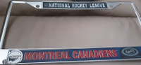 New - NHL License plate holder Montreal Canadiens 