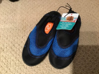 NEW, UNUSED, TAGS ON, SLIP ON WATER SHOES, SIZE 9.5