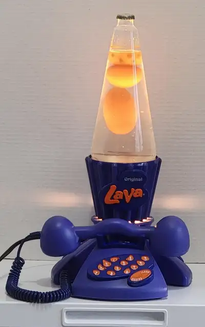 Extremely Rare Vintage Lava Lamp Phone WORKING 90s Y2K . Tested and works. Can make calls. Lava lamp...