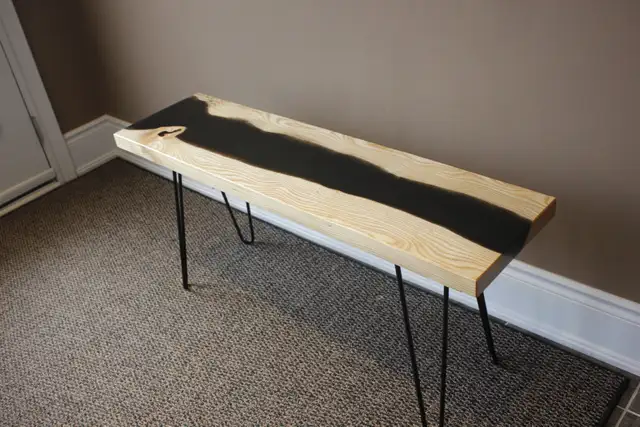 Epoxy resin river table