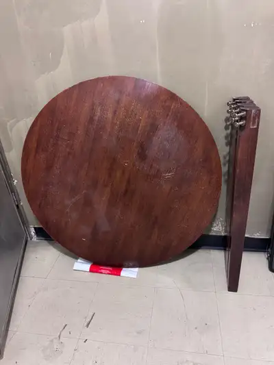 Real Wood Round Dining room table, View more