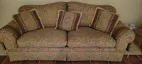 Sofa and Love seat with 5 Pillow and 4 Arm covers included