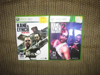 KANE AND LYNCH 1&2 XBOX 360 GAME LOT, View more