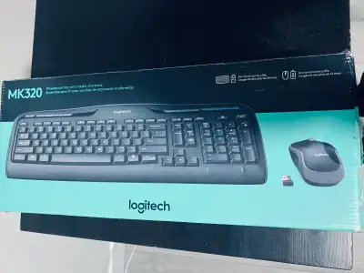 Logitech MK320 Wireless Keyboard & Mouse Set, View more