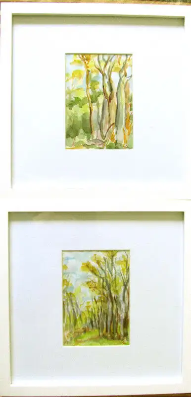 Original water color, in frame with glass. Signed. The price is for one picture.