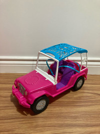 Barbie doll pink Jeep