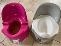 OXO potty training chairs-grey and pink