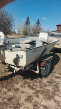 Boat ,motor and trailer 