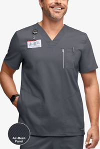 Men's medical scrubs set Top and Pants Large Regular in Pewter