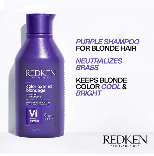 REDKEN Color Extend Blondage Color Depositing Purple Shampoo For in Bathwares in City of Toronto - Image 3