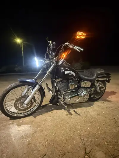Very clean 2001 Harley-Davidson Dyna Wide Glide with 25,000 km. Garage kept, stored on battery tende...
