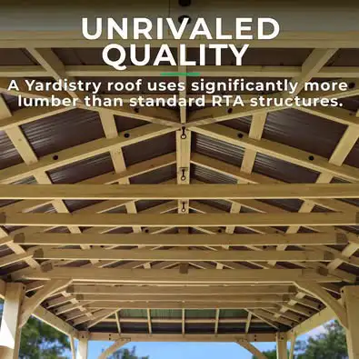 BRAND NEW IN BOX LARGE SIZE 12’ x 20’ YARDISTRY MERIDIAN GAZEBO in Patio & Garden Furniture in Windsor Region - Image 5