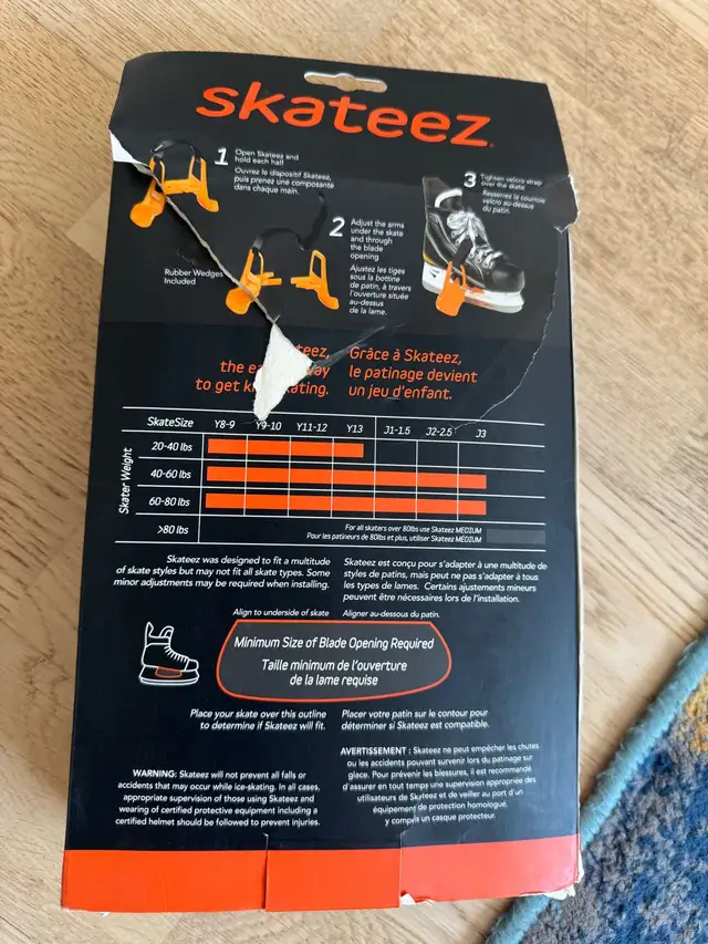 Skateez Skate Trainers for Ice Skates, for Kids, Toddlers, Youth in Skates & Blades in City of Toronto - Image 3