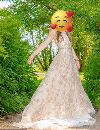 Gold Wedding/Prom/Event Dress size 6