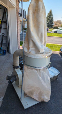 2HP 110V Dust Collector with extras