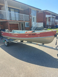 14ft Naden with 15hp Johnson and trailer