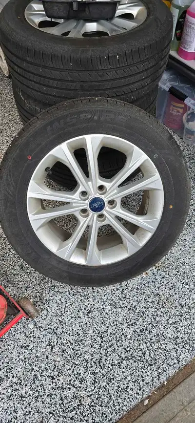 4 new tires off a 2017 Ford Escape. Only a few hundred KM's on them. Purchased at Fountain Tire. Sai...