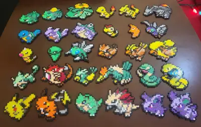 Shiny Pokémon Menu Sprite Perler Beads – Gen 1  #1–30, View more