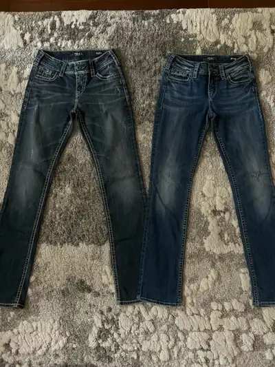 Women’s Silver Jeans, Suki Mid Straight, 26/32, View more