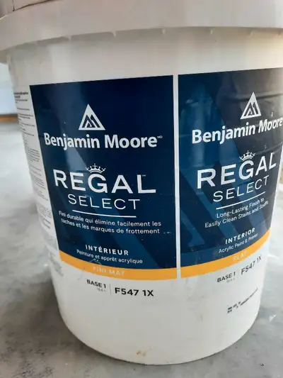 peinture blanche neuve fini mat 18.6 litres , View more