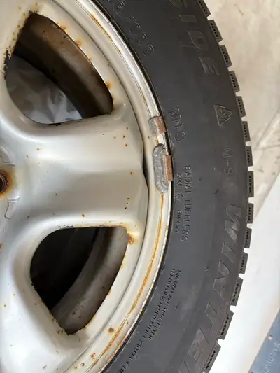 4 Winter Tires and Rims for a 2014, Honda CRV.