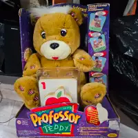Professor teddy talking learning bear