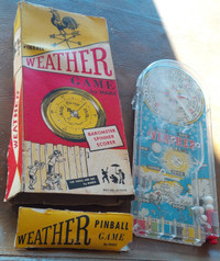 Pinball Weather Game by Marx, Circa 1960's, Original Box