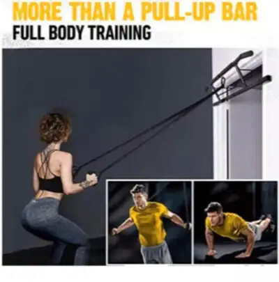 Pull Up Bar for Doorway, Home Gym Pullup Bar with Angled Grip Pull Up Bar for Doorway, Home Gym Pull...