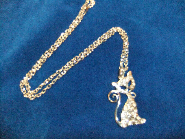 NEW Rhinestone, Miss Kitty, Enamel Cat or Elephant Necklaces in Jewellery & Watches in Mississauga / Peel Region - Image 2