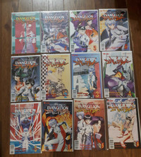 Lot de 30 mangas en format comic d'Evangelion