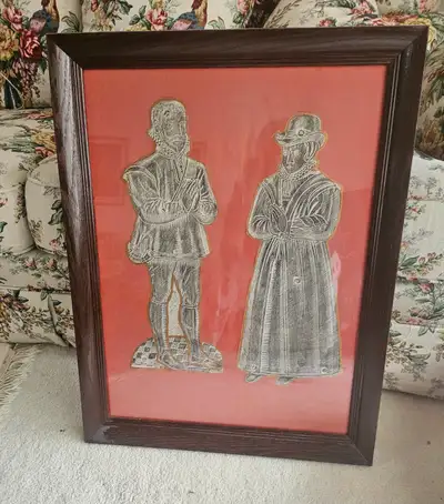 See title Man & Woman Remembrance tablet. Thames Ditton Church Surrey England 21"x27"