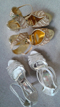 Gold / Silver shoes