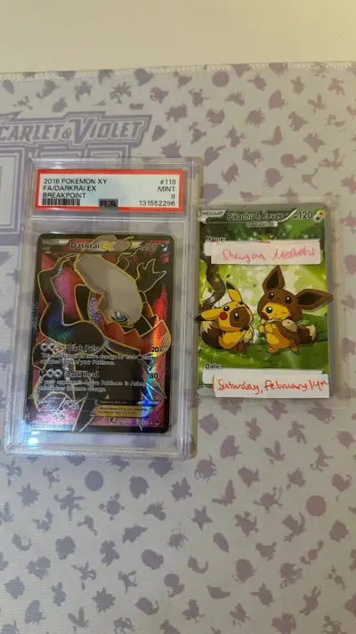 PSA 9 Darkrai EX #118 Pokemon BREAKpoint, View more