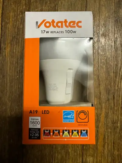 Votatec A19 LED 5CCT 17W (Brand New), View more