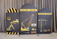 All inclusive Construction Backdrop Packages 