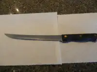 Knife, TRAMONTINA 7.75" Fillet//Boning Knife, W/ Wood HandleAsk