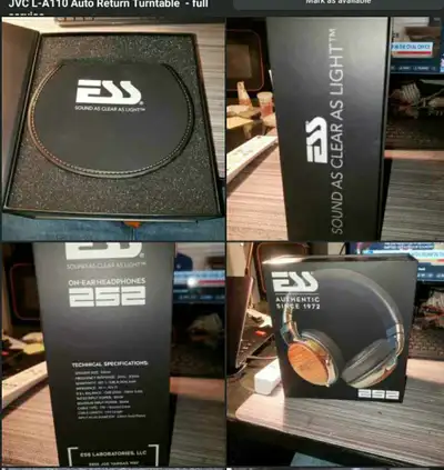 ESS Hifi Headphones  - brand new in box , View more