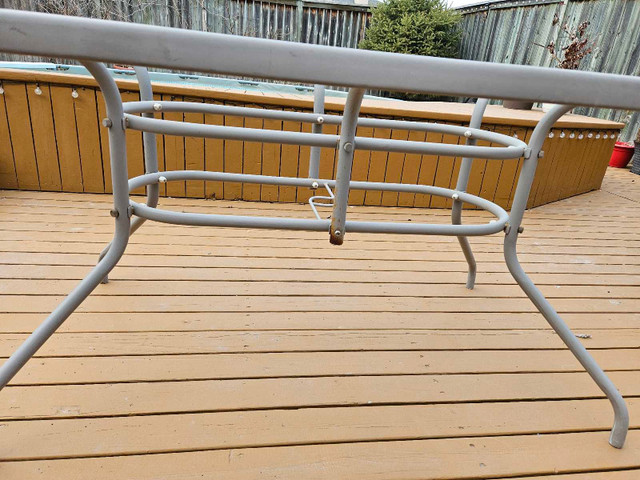 GLASS PATIO TABLE - 3ft x 5ft in Patio & Garden Furniture in Winnipeg - Image 2