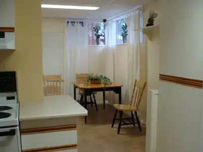 Avid gardeners, available Sept. 1, one bedroom +den.