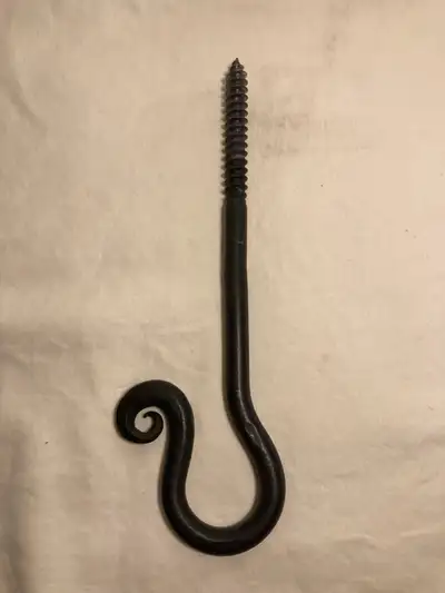 Wrought Iron 8” Screw Hook, View more